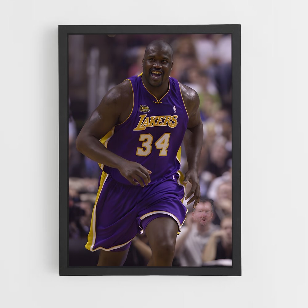 Poster Shaquille basket – affiche Basketball (vue 2)